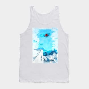 Snowboarder In The Air. For snowboarding lovers. Tank Top